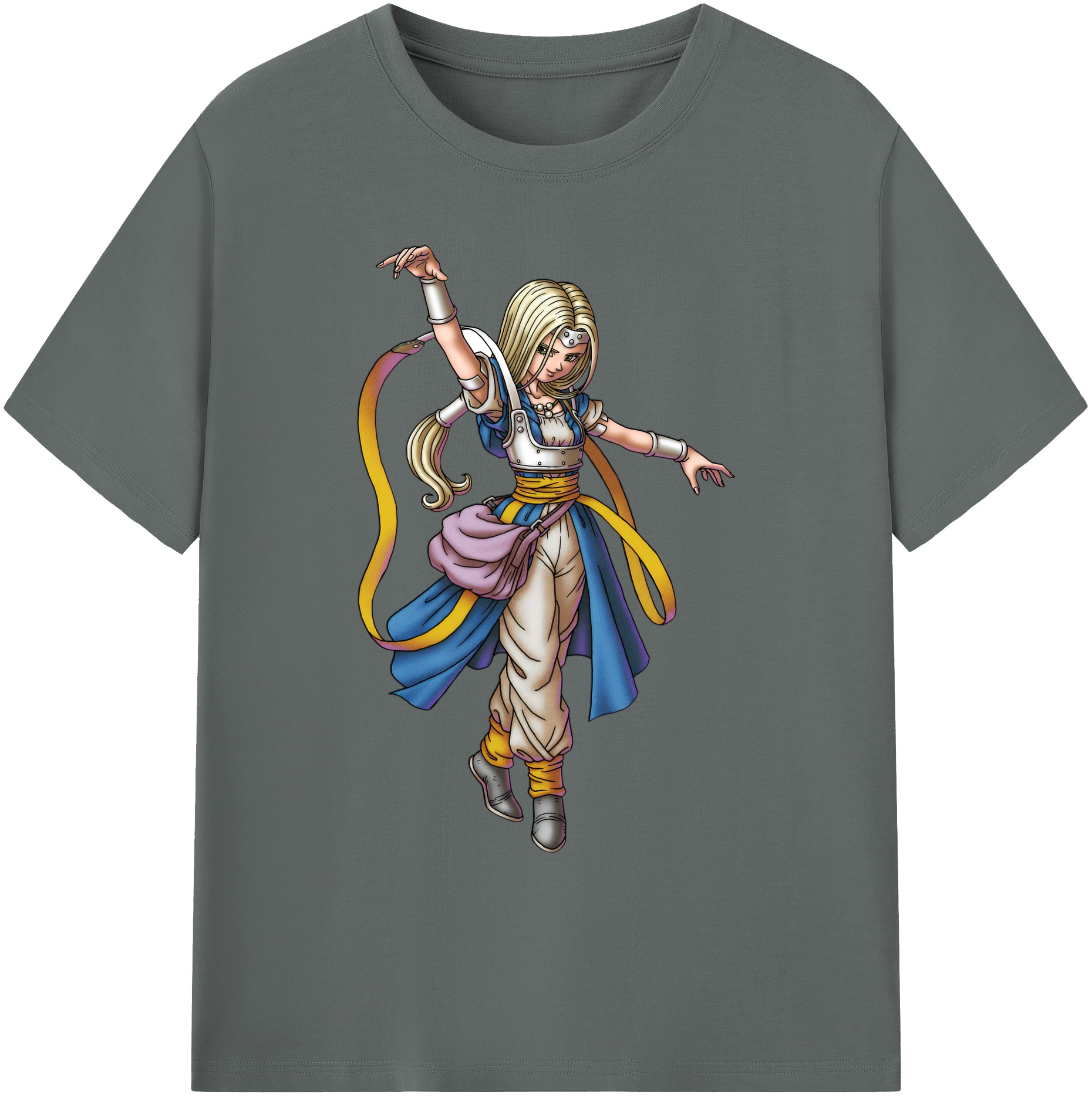 （画像用） ドラゴンクエスト Doragon Kuesuto Dragon Quest 綿100％ メンズ半袖Tシャツ｜肌触りやわらか＆通気性